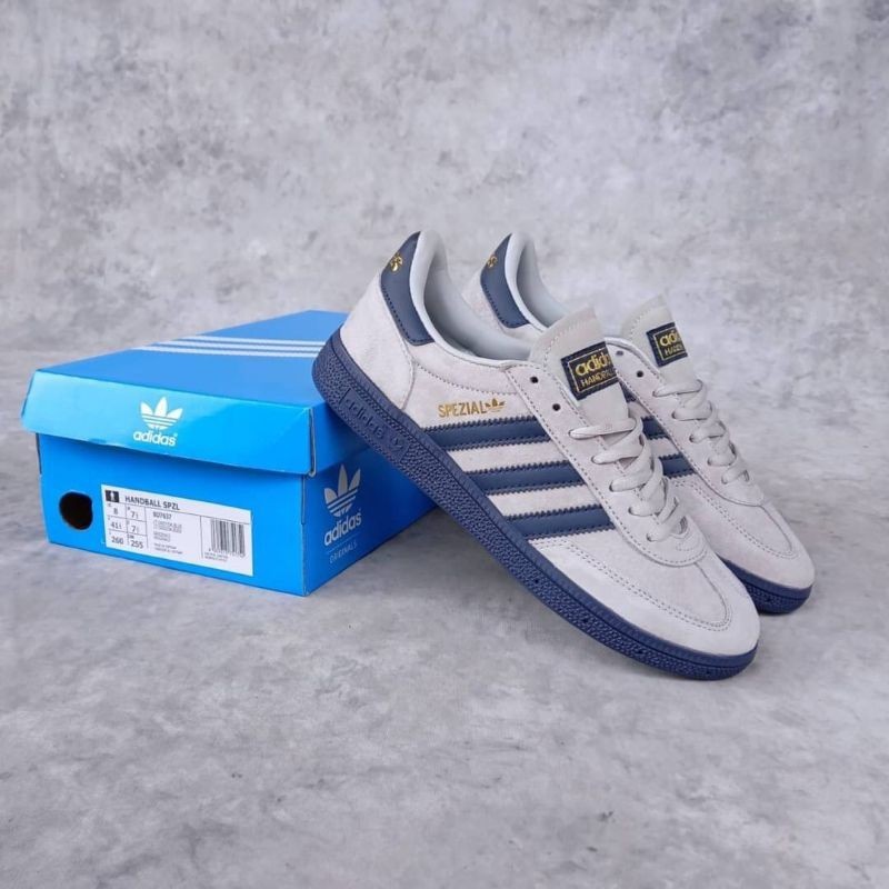 Jual Sepatu Adidas Handball Spezial Grey Navy Sneakers Casual Pria