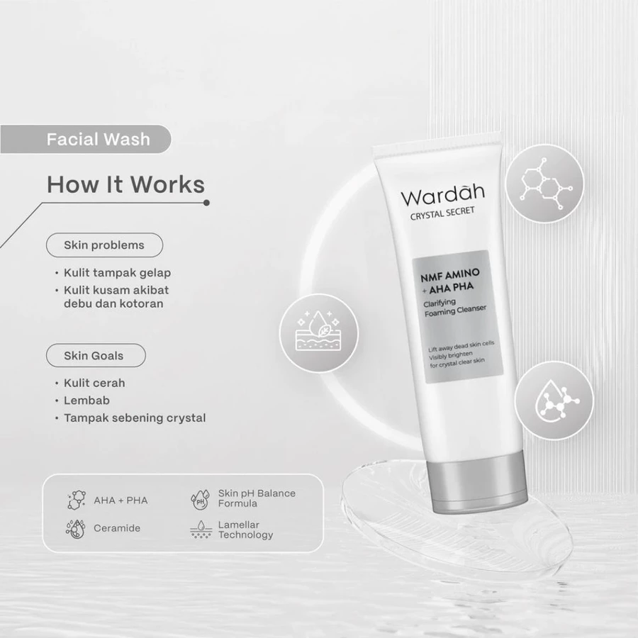 Tekstur Wardah Foaming Cleanser
