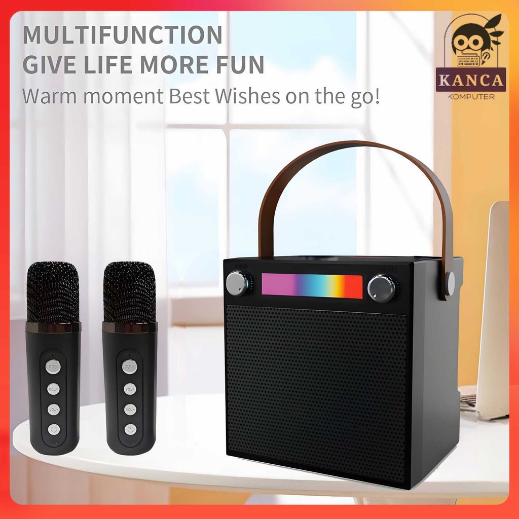 Jual MUWIND Speaker Bluetooth Portable Karaoke with Wireless Microphone ...
