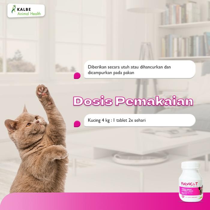 Jual [SUNNYPAWS] KALVICAT 30 Tablet Suplemen Kucing Multivitamin ...