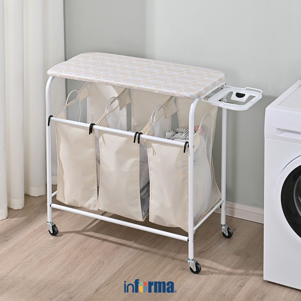 Jual Informa Beverly Meja Setrika Dengan Kantong Laundry - Putih Papan ...