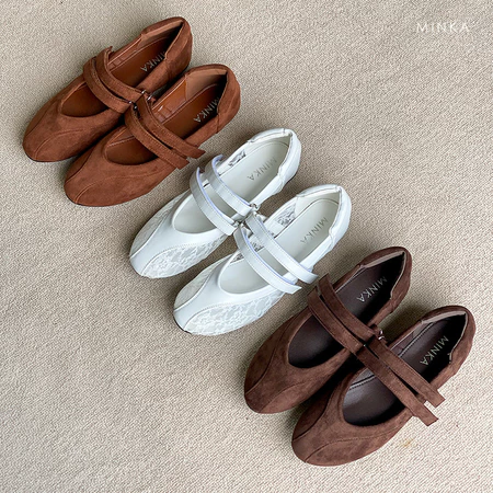 UNO Double Strap Flats Shoes
