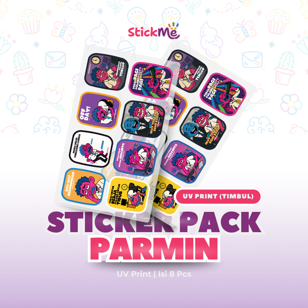 Jual Stickme Sticker UV Kata Kata Edisi PARMIN Of The Day untuk Tumblr ...