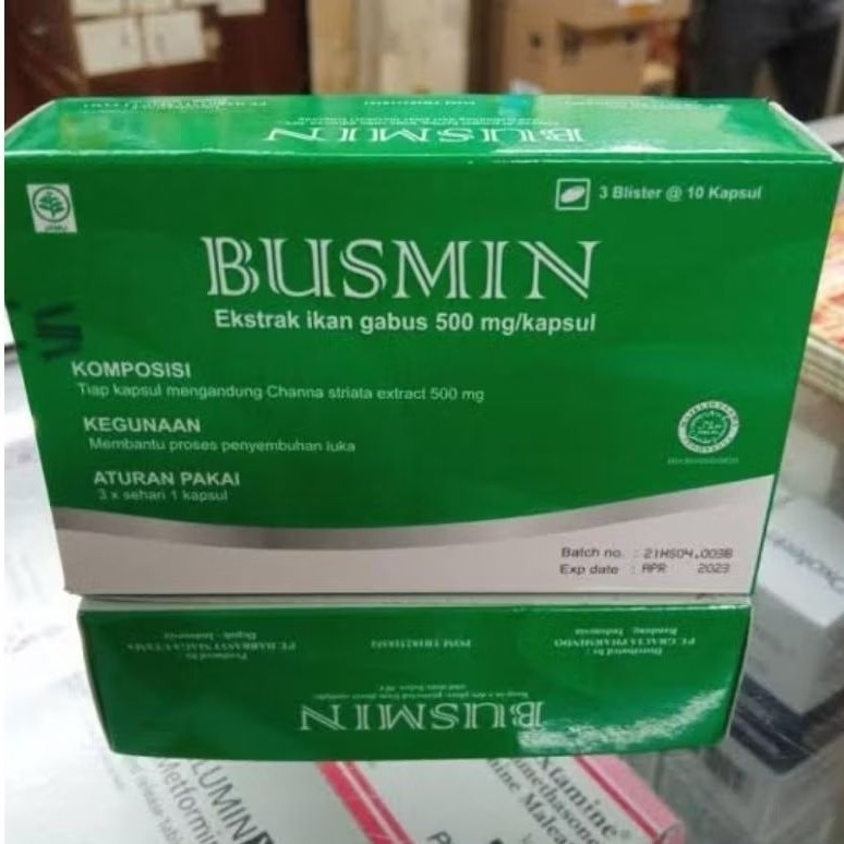 Jual BUSMIN EKSTRAK IKAN GABUS MEMBANTU PROSES PENYEMBUHAN LUKA ...