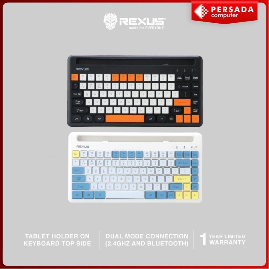 Jual KEYBOARD REXUS KB01 / KB-01 DUAL CONNECTION WIRELESS | Shopee ...