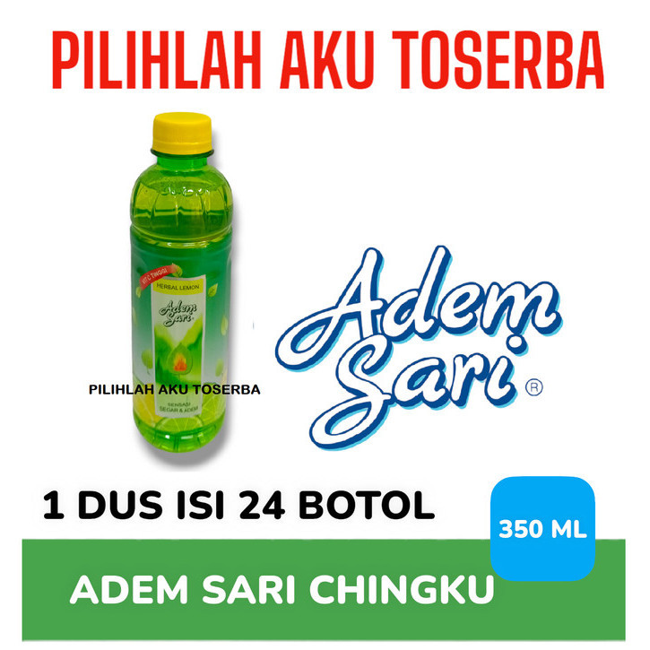 Jual ADEM SARI CHINGKU BOTOL Rasa LEMON HERBAL kemasan BOTOL 350 ml ...