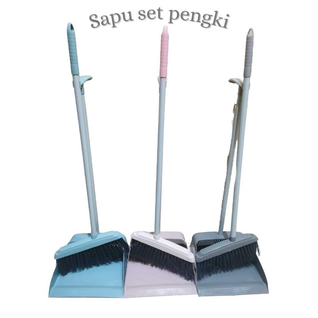 Jual Set Sapu Pengki Sapu Lantai Serokan Set Dengan Serok Rambut Alat ...