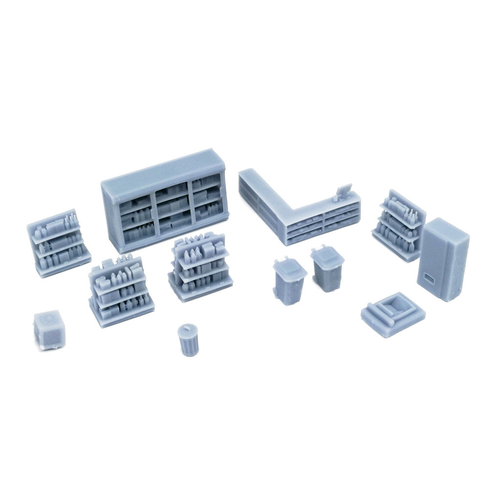 Jual Outland Models Railway Scenery Market/Store Interior | Shopee ...