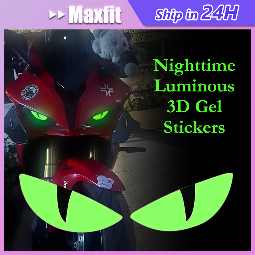 Jual Stiker Mata Kucing Nmax New Stiker Reflektif Glow In The Dark ...