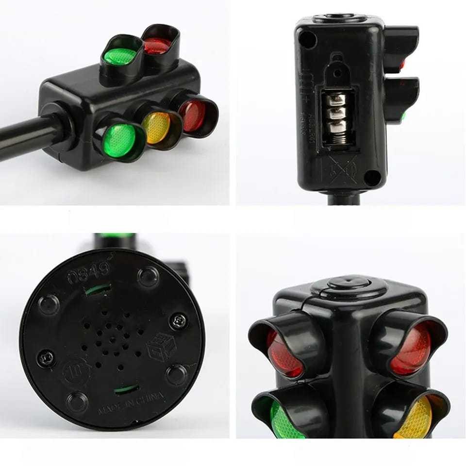 Jual Mainan lampu lalu lintas merah LED elektrik red traffic light ...