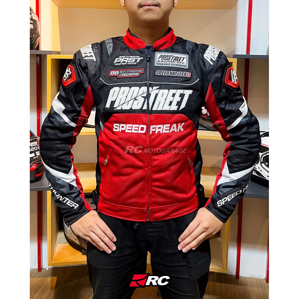 Jual Jaket Motor - Prostreet Majestic with Protector Red Original