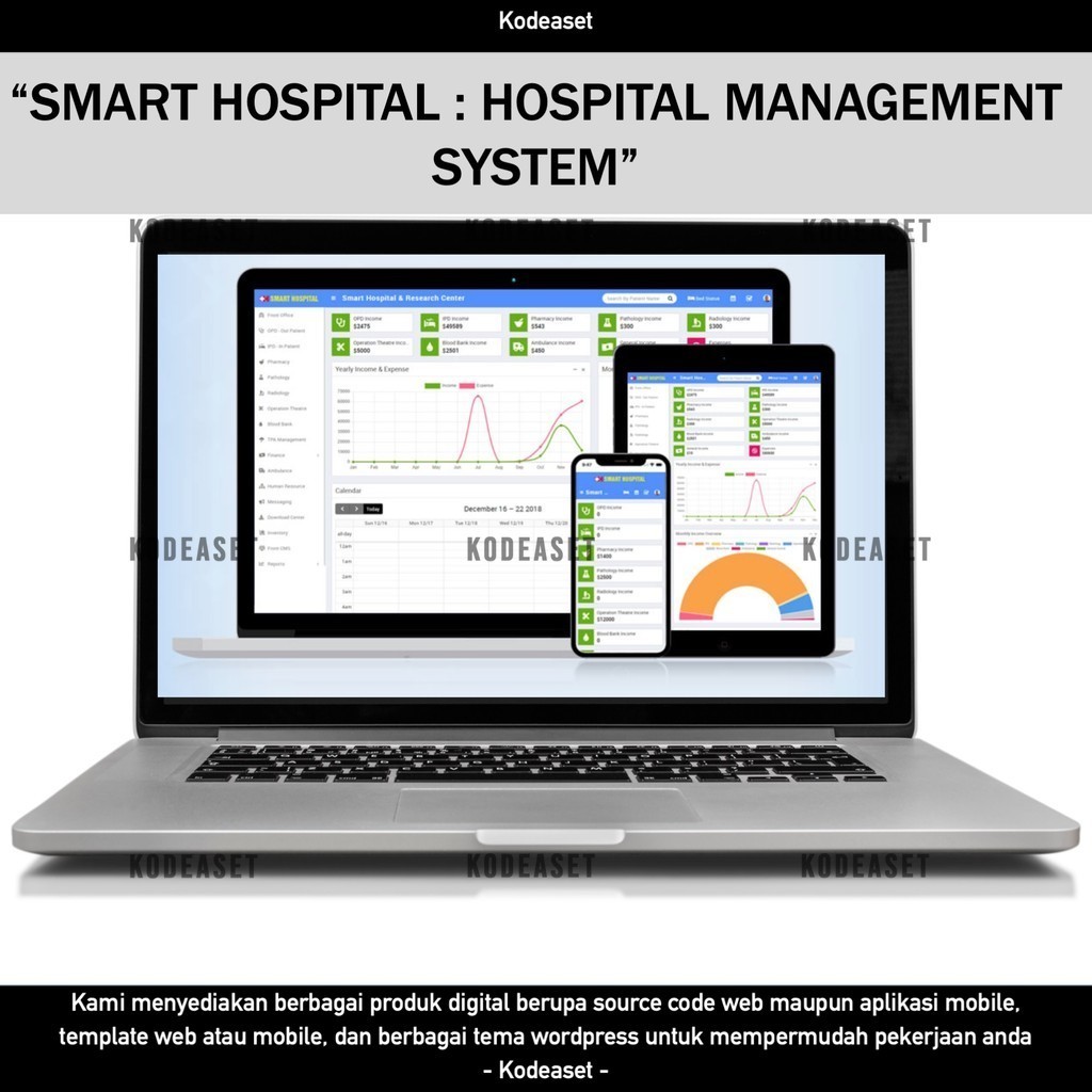 Jual SOURCE CODE APLIKASI WEB SMART HOSPITAL : HOSPITAL MANAGEMENT ...