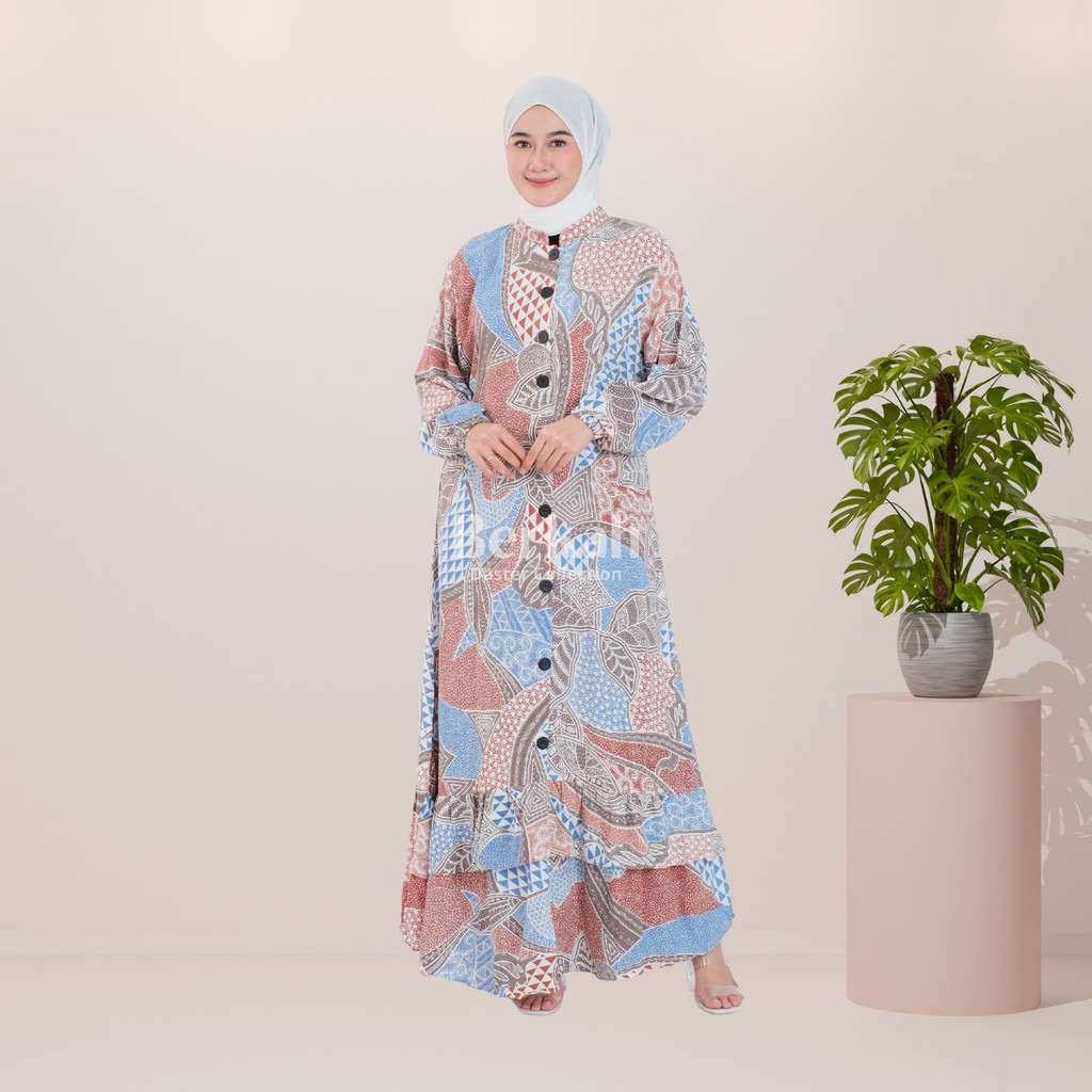 Gamis Batik Rayon Modern Pekalongan Surya Teja 2