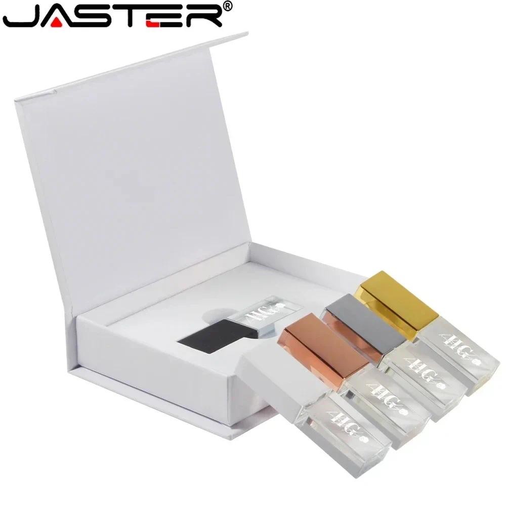 Jual JASTER Rose Gold Crystal Pen Drive2.0 128GB 64GB Gold Crystal 32GB ...