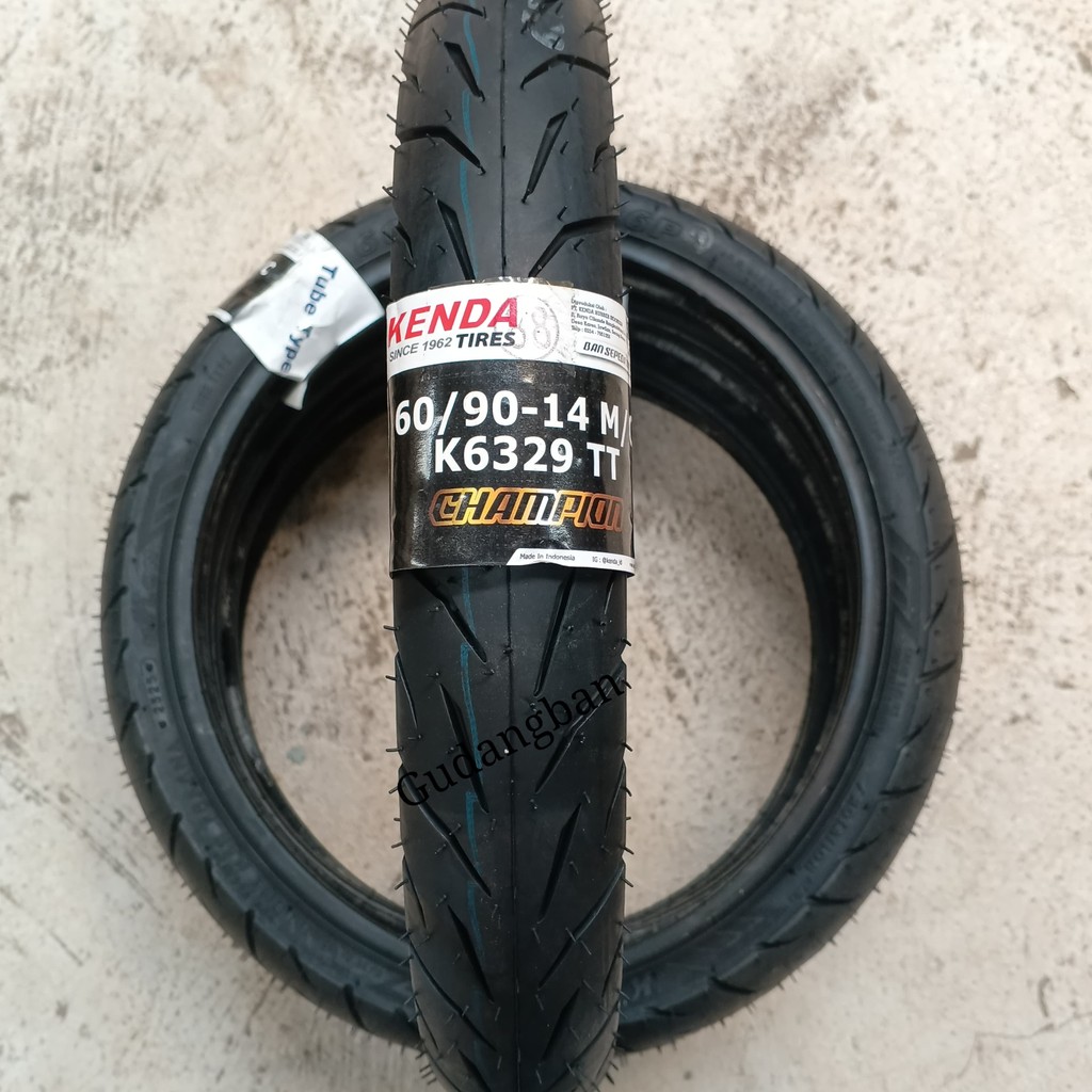Jual ( K6329 - RING 14 ) K6329 UK 60 90 14 BAN LUAR KENDA TUBETYPE ...