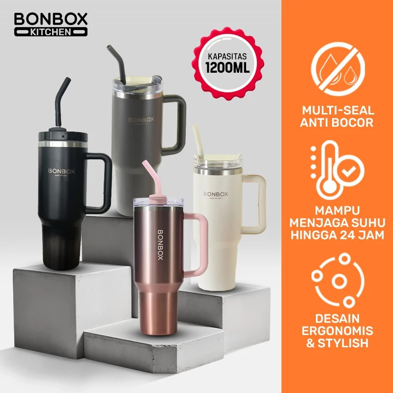 Jual BONBOX BTE41207 Cups Tumbler Stainless Sus 304 Tahan Panas Dingin ...