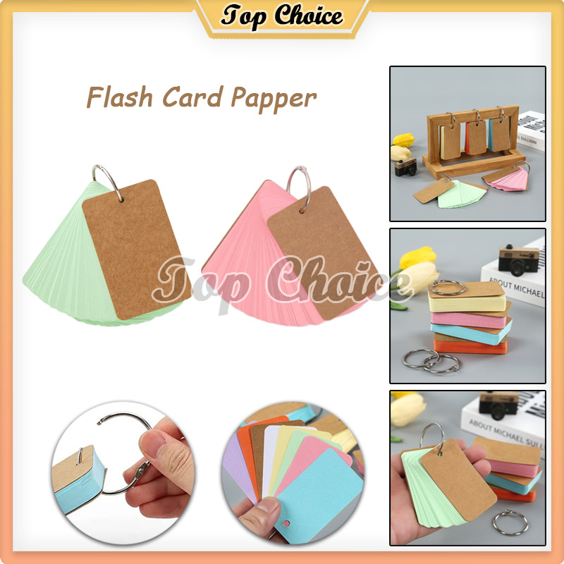 Jual Flash Card Papper / Memo Notebook Ring / Flash Card Polos 50 ...