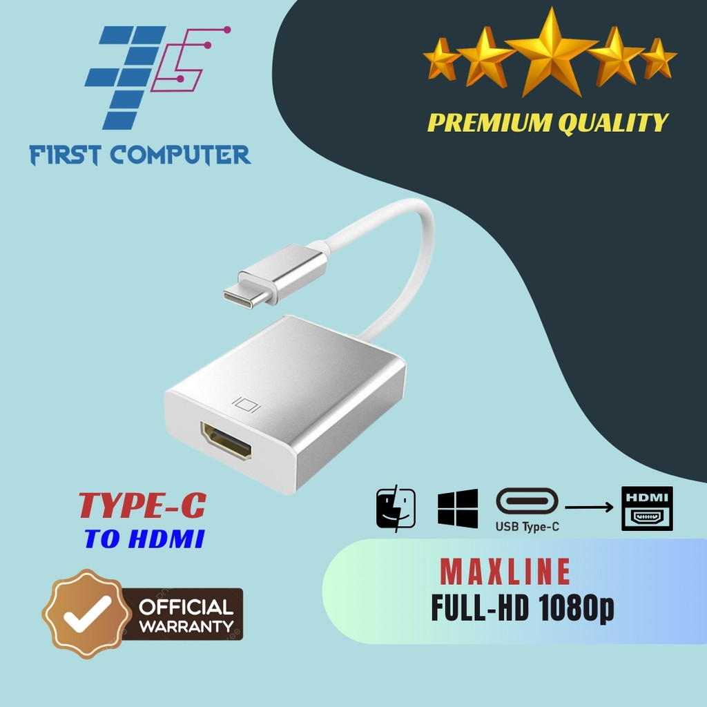 Jual Converter Maxline USB 3.1 Type C to HDMI / USB 3.1 TYPE-C TO HDMI ...