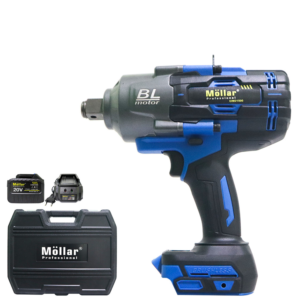 Jual MOLLAR CIW21500 Mesin Buka Baut Baterai 20V Bor Cordless Impact ...