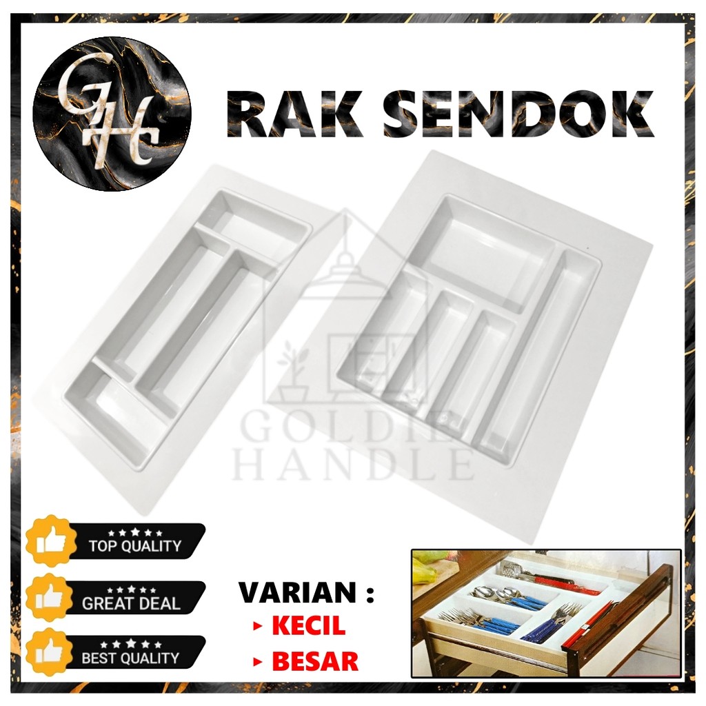 Jual Rak Sendok Drawer Besar Plastik Garpu Sumpit Plastik Sekat Laci ...