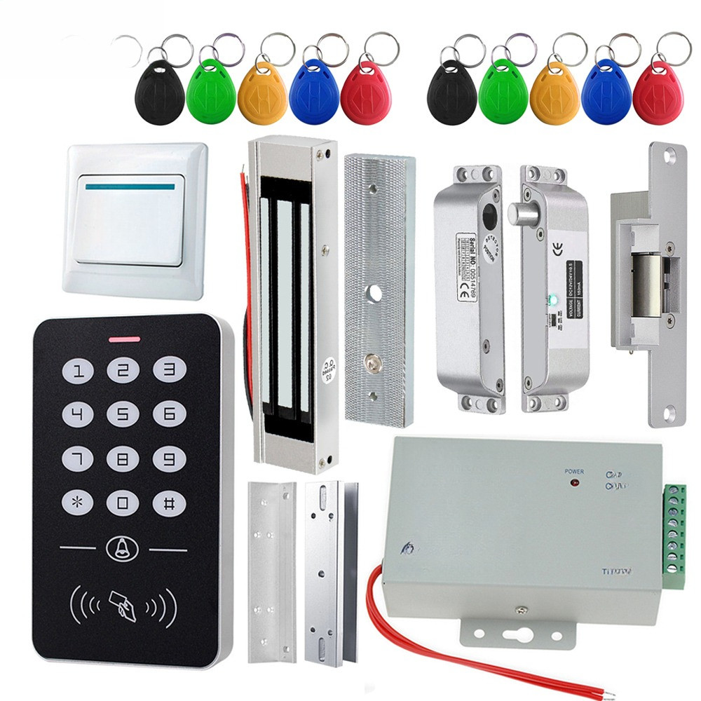 Jual YiToo Door Access Control System Kit RFID Keypad + Power Supply ...