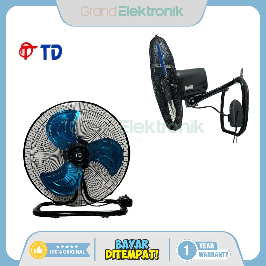 Jual [COD READY] TD 2 IN 1 WALL FAN , DESK FAN / KIPAS ANGIN TD/YK 21 ...