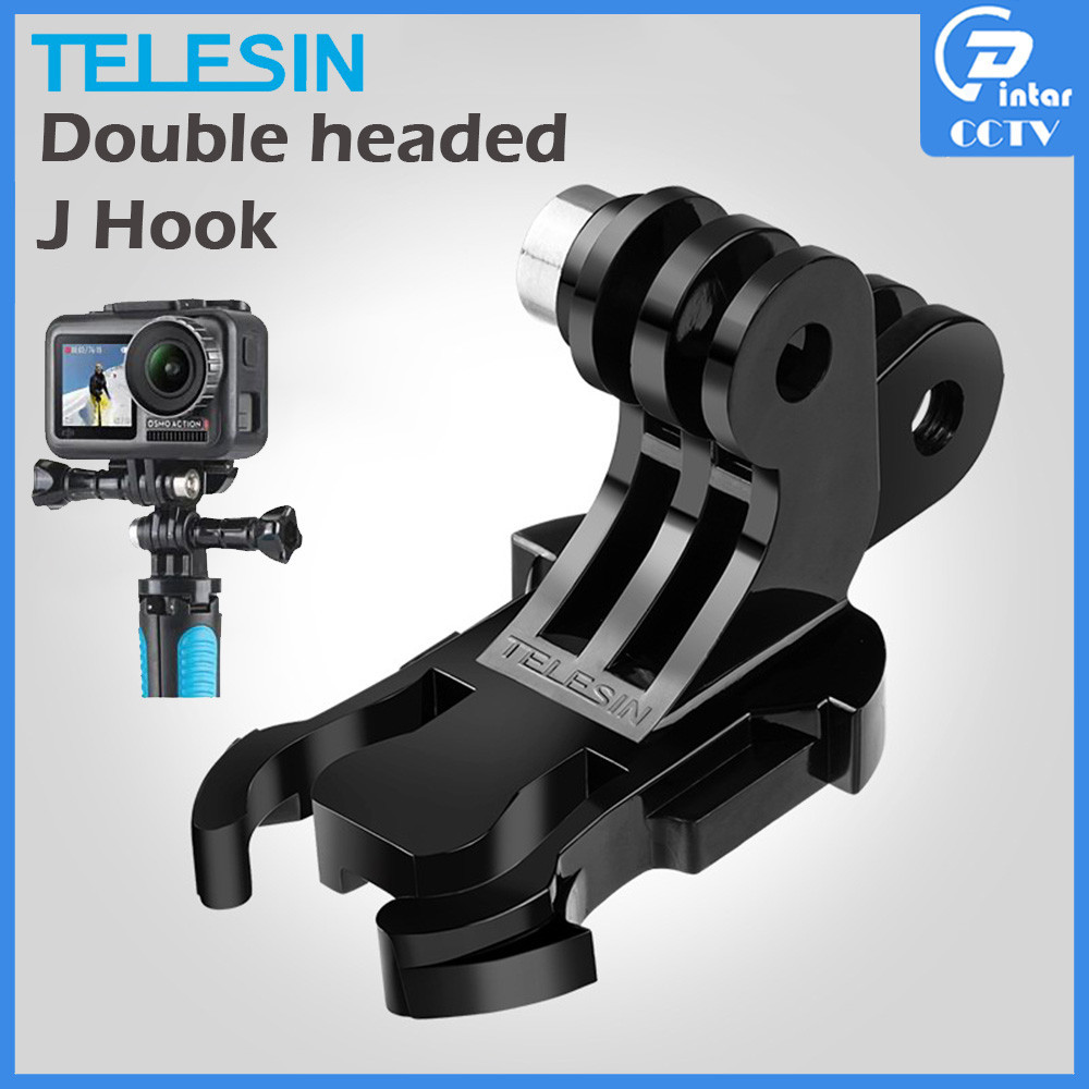 TELESIN Double headed J Hook Backpack Buckle Quick Release Mount Buckle  Clip Adapter Cam Accessories