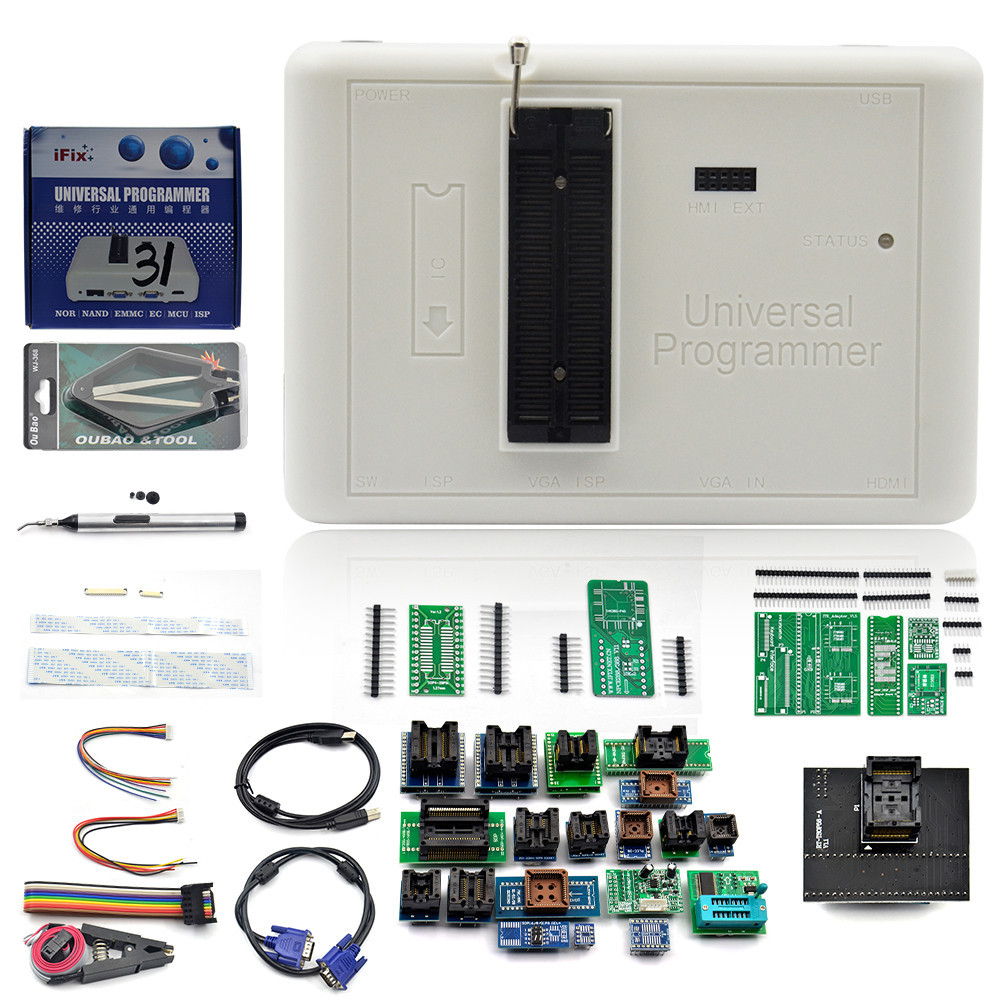 Jual Original RT809H EMMC-Nand FLASH Programmer with BGA48 BGA63 BGA64 ...