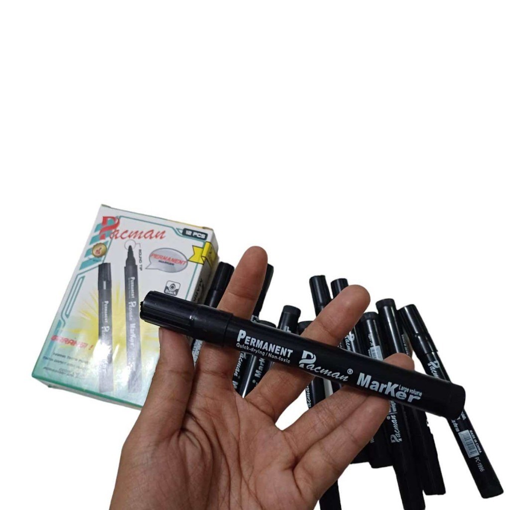 Jual FH SPIDOL MARKER PERMANET PACMAN 12 pc | Shopee Indonesia