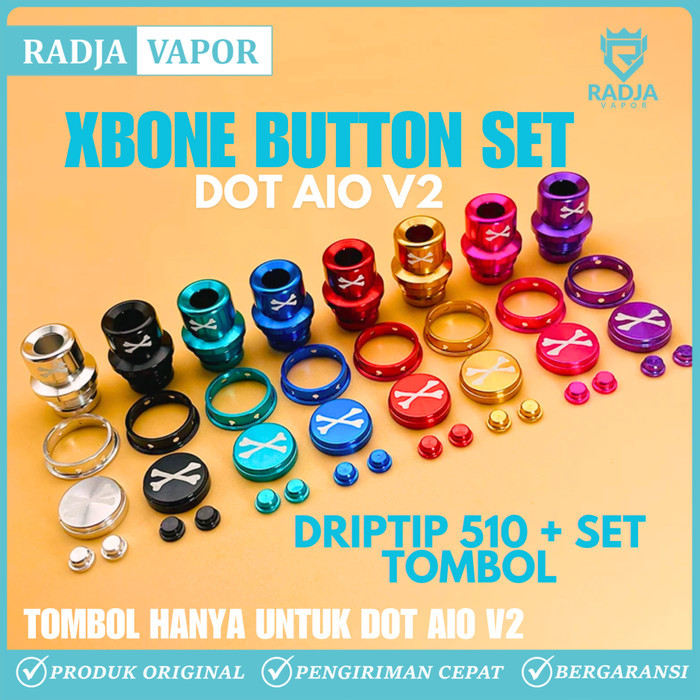 Jual XBONE BUTTON SET DOT AIO V2 X BONE PAKET DRIPTIP DAN TOMBOL UNTUK ...