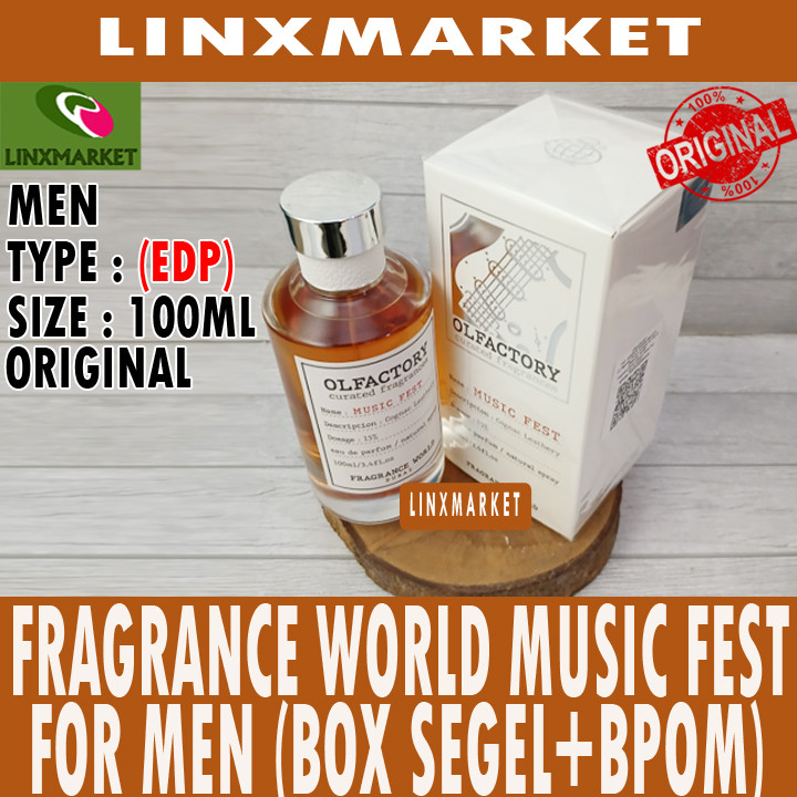 Jual FRAGRANCE WORLD OLFACTORY MUSIC FEST FOR MEN EDP 100ML (BOX SEGEL ...
