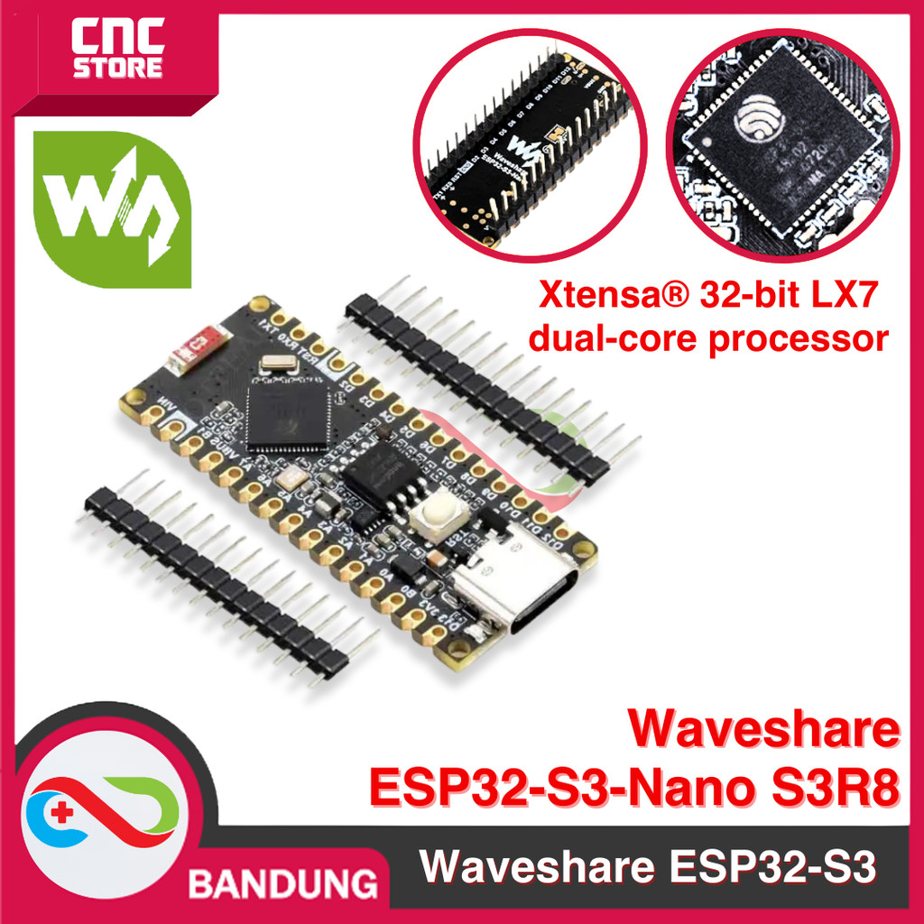 Jual WAVESHARE ESP32-S3-NANO BOARD ESP32-S3R8 COMPATIBLE ARDUINO NANO ...