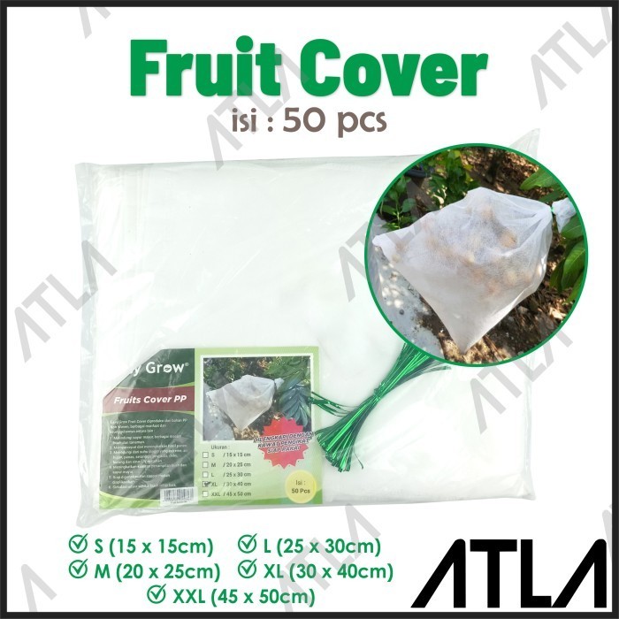 Jual Fruit Cover Size S M L XL Putih Pembungkus Buah Kantong Small ...
