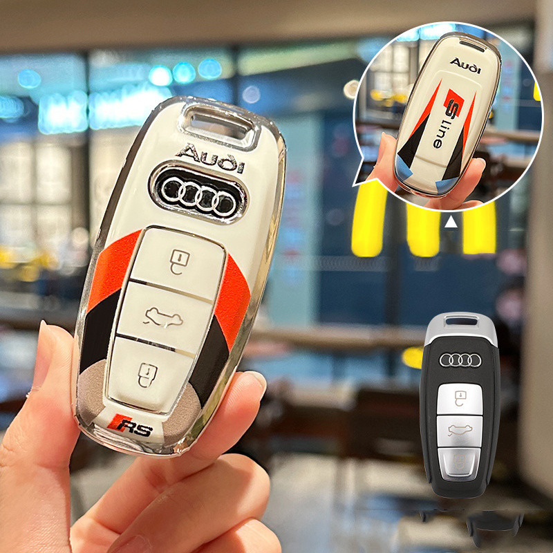 Jual TPU Car Key Case Cover Protection Shell For Au RS7 Q8 RSQ8 A6 C8 ...