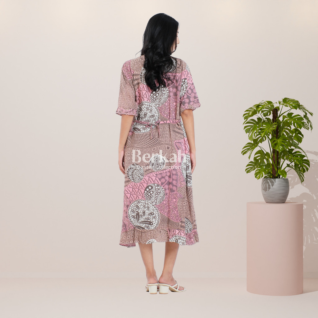 Daster Batik Rayon Busui Kancing Surya Teja 4