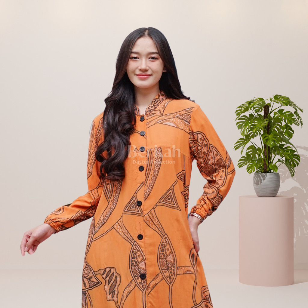 Gamis Batik Rayon Modern Pekalongan Surya Teja 2