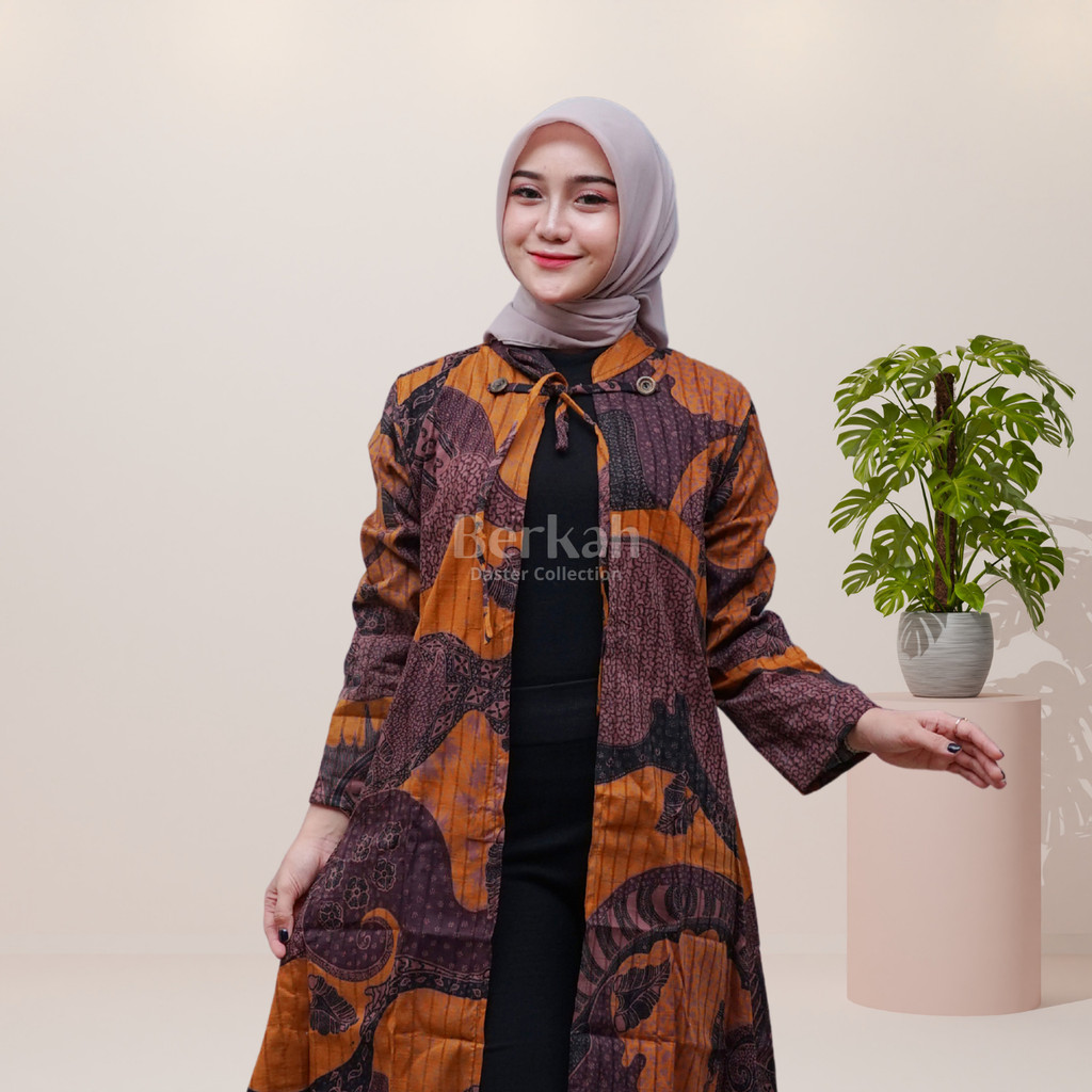 Outer Batik Long Cardigan Surya Teja Lapis 2