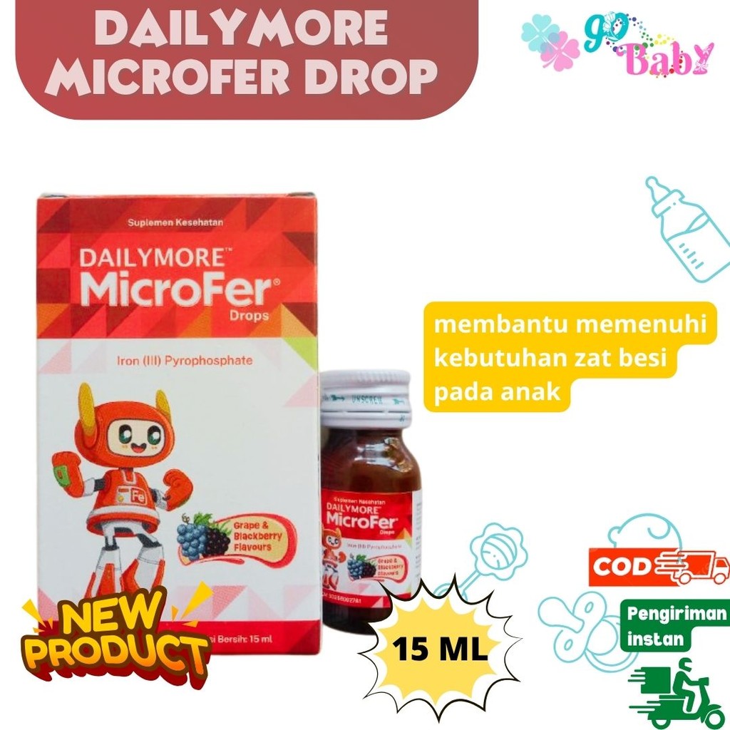 Jual Dailymore Microfer Drops - Suplemen Vitamin Zat Besi Anak | Shopee ...