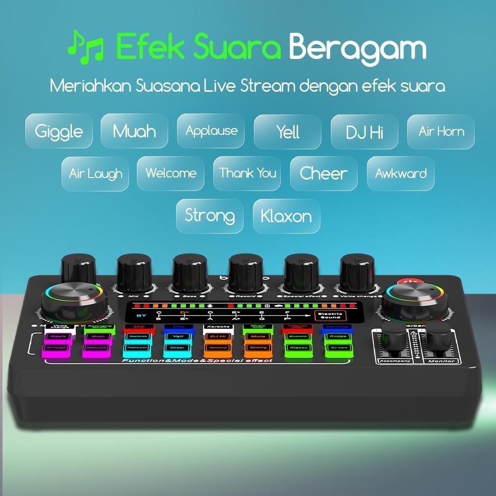 Jual Soundscape bonkyo COD F999X sound card 5V: LED Touchscreen, Efek ...