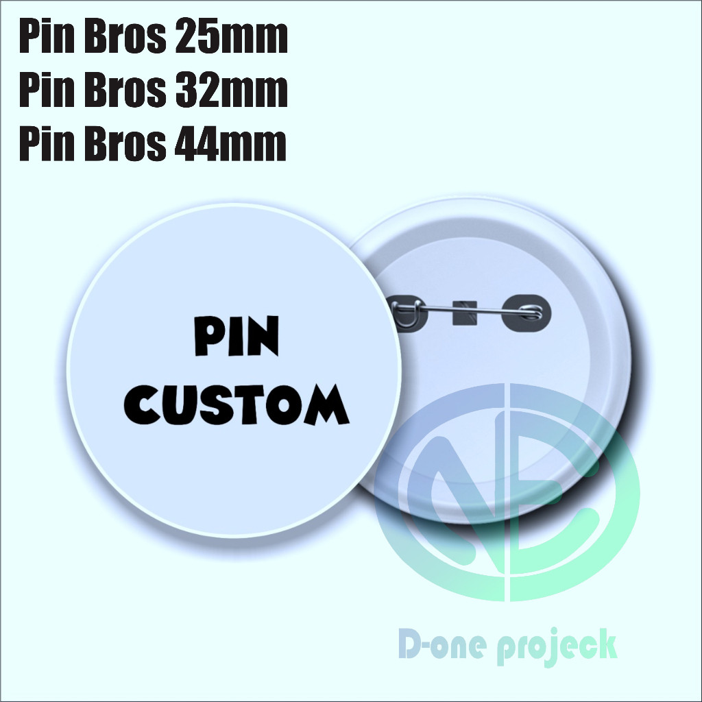 Jual Pin Bros Peniti Custom Murah Uk 25mm / 35mm / 44mm | Shopee Indonesia
