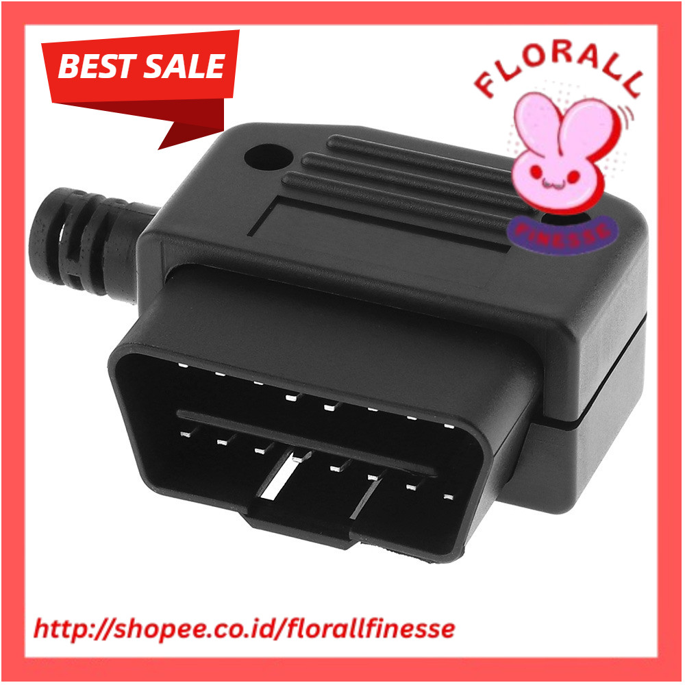 Jual OBD II OBD2 L-Type 16 Pin Male Auto Car Connector Cable Wire ...