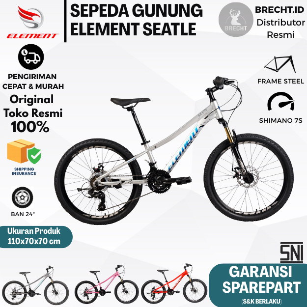 Jual Sepeda Gunung MTB Element Seatle 21 Sp 24