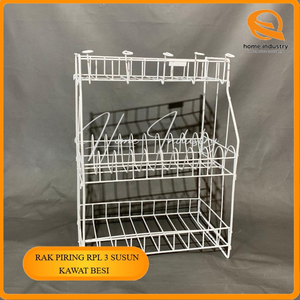 Jual Promo Rak Piring Rpl 03 knockdown Ukuran 51cm random/Rak Kawat/Rak ...
