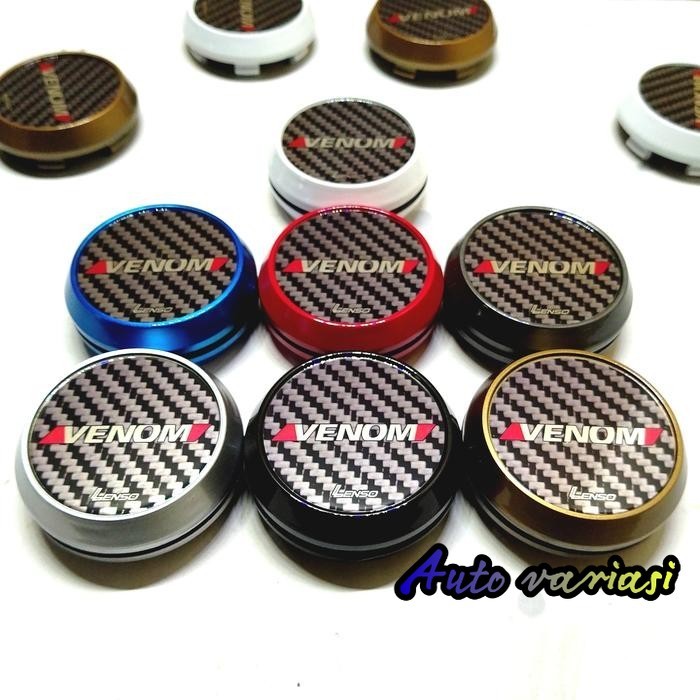 Jual DOP VELG LENSO VENOM 7CM - Putih | Shopee Indonesia