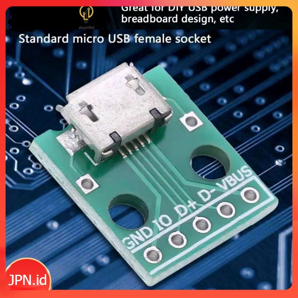 Jual Socket Micro USB Female to DIP Adapter 5pin - JPN | Shopee Indonesia