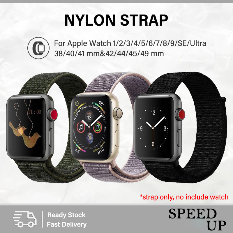 Apple Watch Nylon Strap iWatch Series SE 10 11 Soft Loop  Strap 49mm 45 42mm 41mm 38mm Replacement Strap
