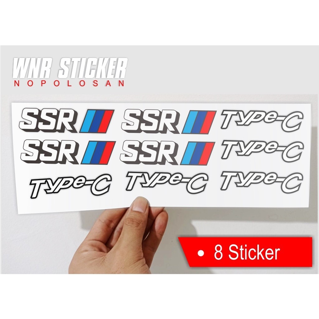 Jual Sticker velg mobil ssr type c 1 set | Shopee Indonesia