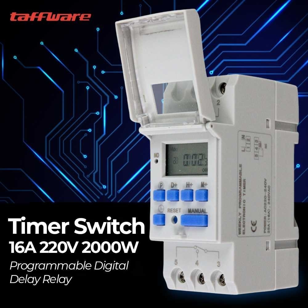 Jual Taffware Timer Switch ON/OFF Listrik Otomatis Programmable Digital ...