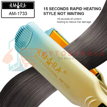 ( ) AMARA AM 1733 Ceramic Glide Floating Plate Hair Straightener Catokan Rambut MY