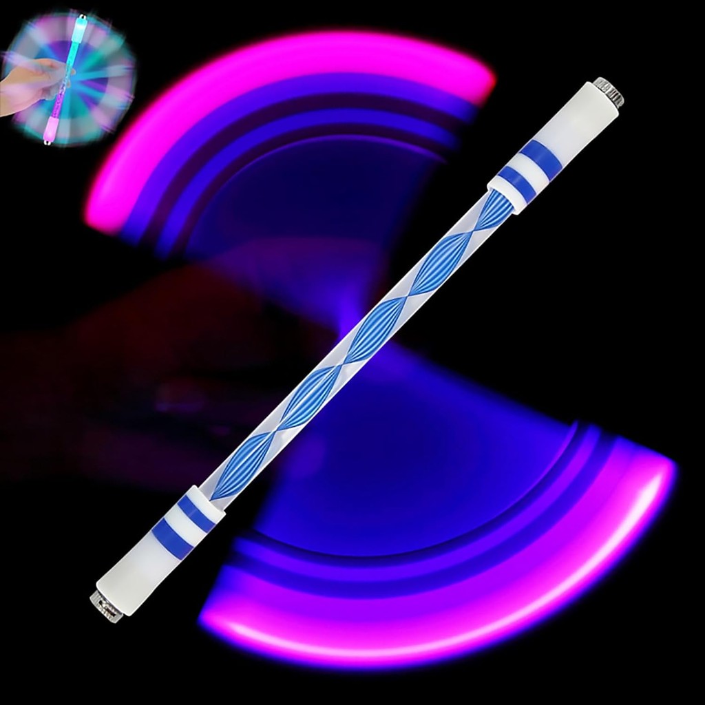 Jual Spinning Rotating Pen LED Rolling Finger Rotating Pen Anti Slip ...